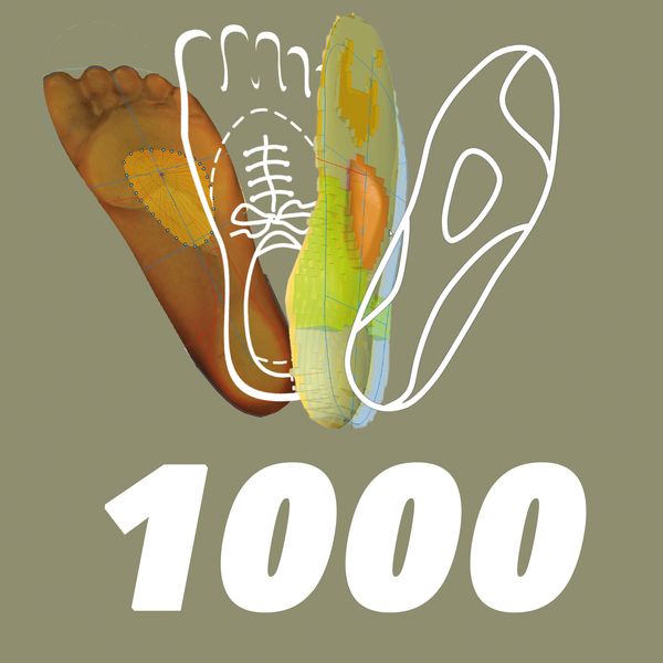 Grafische Darstellung von Einlagen und die Zahl 1000