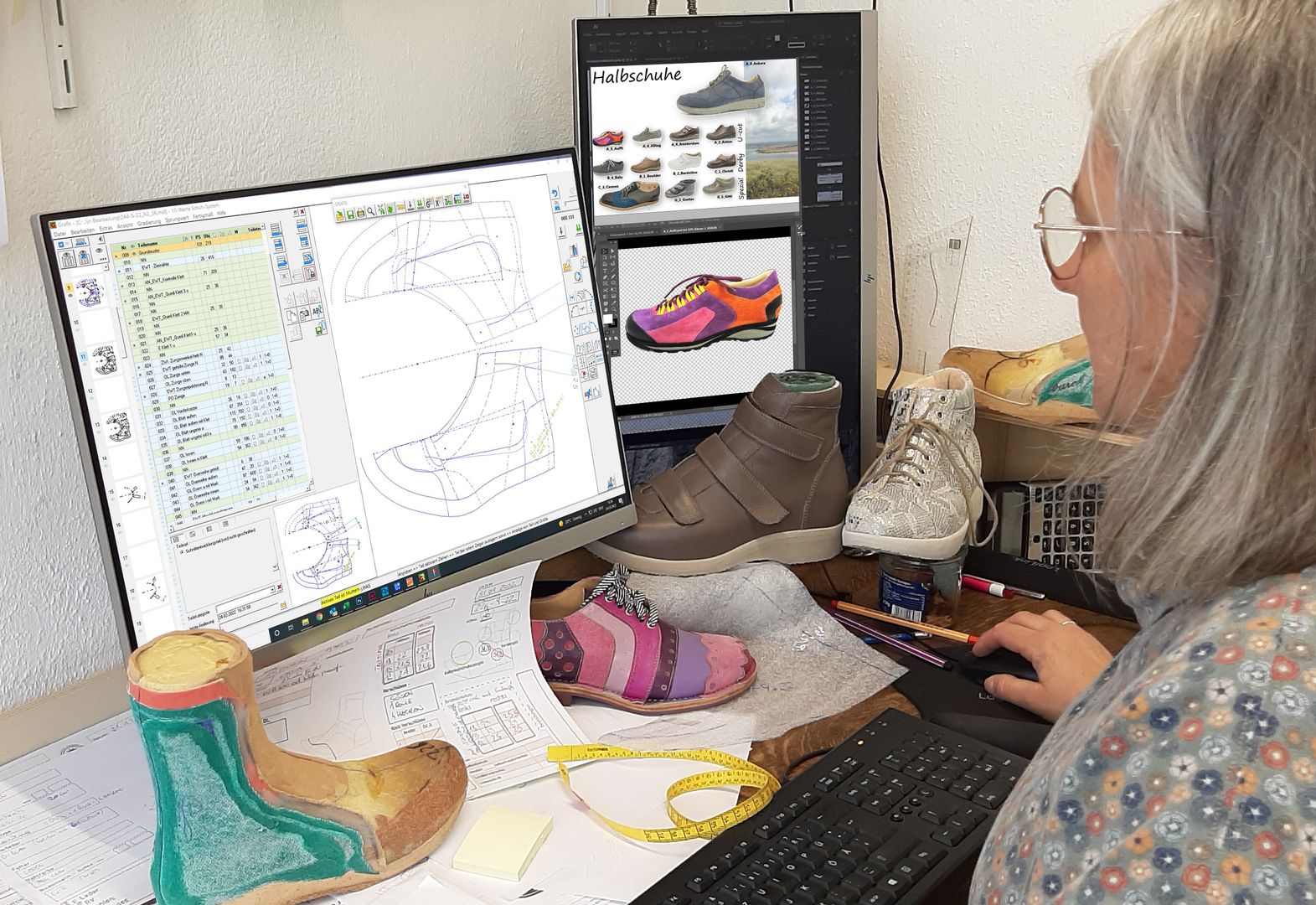 Digitale Musterkonstruktion am Computer